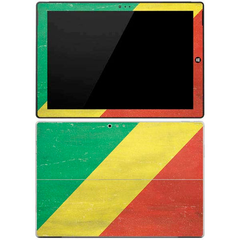 Republic of the Congo Flag Distressed Surface Pro 3 Skin
